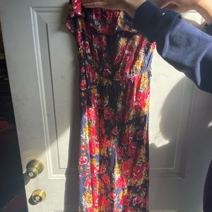 Women Strapless Maxi Dress